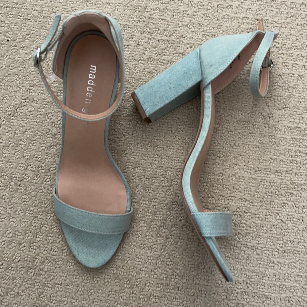 Madden Girl Ankle Strap Sandals, never worn